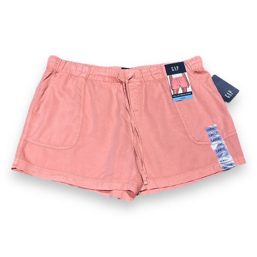 GAP Pull-On Tencel Short Strawberry Ice Coral Large